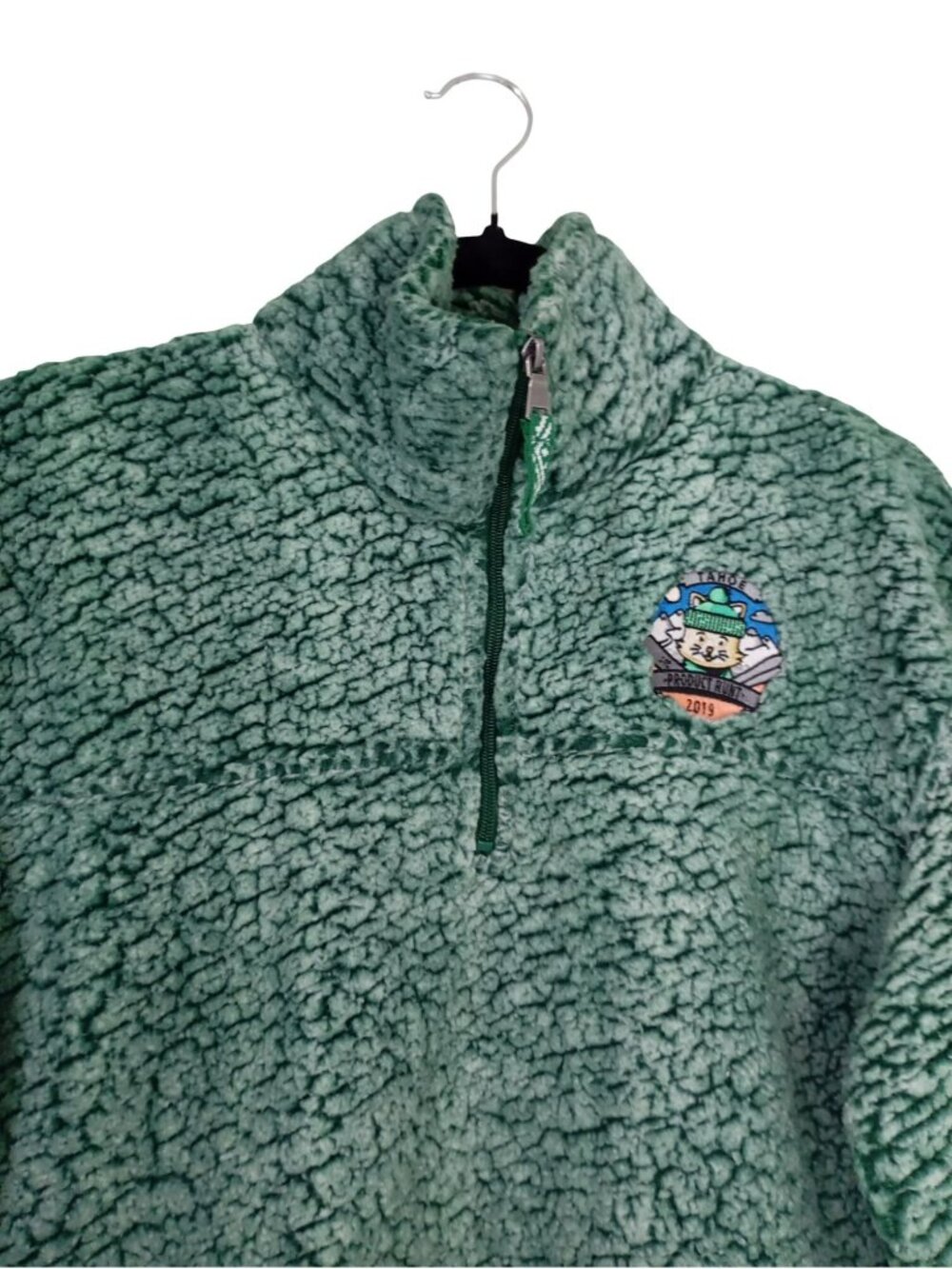 Boxercraft Green Sherpa Pullover With Tahoe Embroidery Half-Zip Size L - Picture 3 of 8